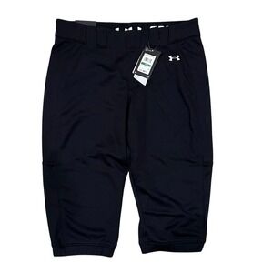 Under Armour Womens Vanish Softball Pant 22 Black Fitted Athletic Large 1375663